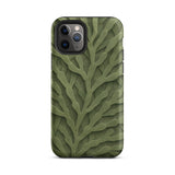 Custodia per iPhone con intricato motivo di foglie verdi, 11 Pro / Opaca, Custodie per telefoni cellulari, Toby Leon