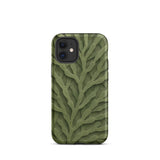 Custodia per iPhone con intricato motivo di foglie verdi, 12 Mini / Opaca, Custodie per telefoni cellulari, Toby Leon