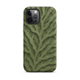 Custodia per iPhone con intricato motivo di foglie verdi, 12 Pro Max / Opaca, Custodie per telefoni cellulari, Toby Leon