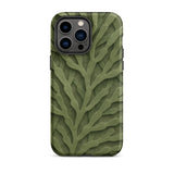 Custodia per iPhone con intricato motivo di foglie verdi, 14 Pro Max / Opaca, Custodie per telefoni cellulari, Toby Leon