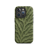 Custodia per iPhone con intricato motivo di foglie verdi, 16 Pro / Opaca, Custodie per telefoni cellulari, Toby Leon