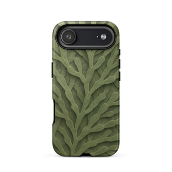 Custodia per iPhone con intricato motivo di foglie verdi, 17 Air / Opaca, Custodie per telefoni cellulari, Toby Leon