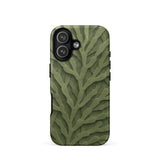 Custodia per iPhone con intricato motivo di foglie verdi, 17 / Opaca, Custodie per telefoni cellulari, Toby Leon