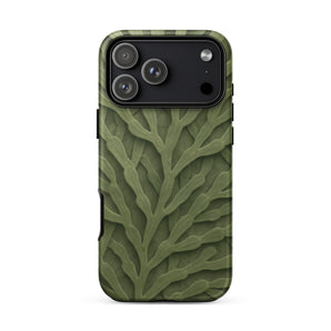 Custodia per iPhone con intricato motivo di foglie verdi, 17 Pro Max / Opaca, Custodie per telefoni cellulari, Toby Leon