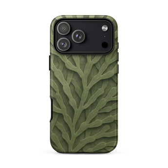 Custodia per iPhone con intricato motivo di foglie verdi, 17 Pro Max / Opaca, Custodie per telefoni cellulari, Toby Leon