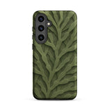 Intricate Green Leaf Pattern Phone Case, Samsung Galaxy S24 Plus / Matte, Mobile Cases, Toby Leon