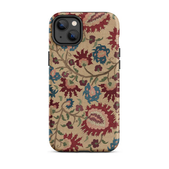 Ionian Islands Embroidery - Textile Folk Art Phone Case, Iphone 14 Plus / Matte, Mobile Cases, Toby Leon