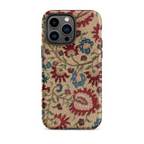 Ionian Islands Embroidery - Textile Folk Art Phone Case, Iphone 14 Pro Max / Matte, Mobile Cases, Toby Leon