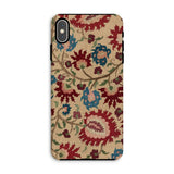 Ionian Islands Embroidery - Textile Folk Art Phone Case, Iphone Xs Max / Matte, Mobile Cases, Toby Leon