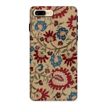 Ionian Islands Embroidery - Textile Folk Art Phone Case Iphone 8 Plus / Matte Floral Patterned Phone Case Ionian Islands Embroidery,