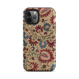 Ionian Islands Embroidery - Textile Folk Art Phone Case Iphone 11 Pro / Matte Floral Patterned Phone Case Ionian Islands Embroidery,