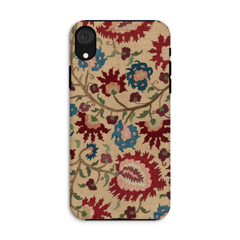 Ionian Islands Embroidery - Textile Folk Art Phone Case Iphone Xr / Matte Floral Patterned Phone Case Ionian Islands Embroidery,