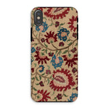 Ionian Islands Embroidery - Textile Folk Art Phone Case Iphone Xs / Matte Floral Patterned Phone Case Ionian Islands Embroidery,