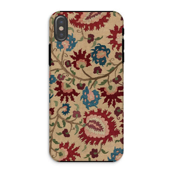Ionian Islands Embroidery - Textile Folk Art Phone Case Iphone Xs / Matte Floral Patterned Phone Case Ionian Islands Embroidery,