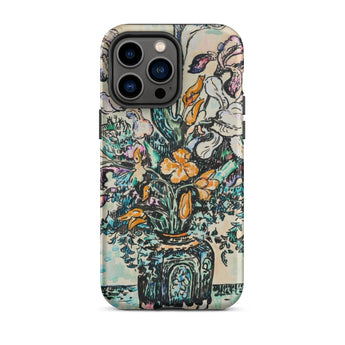 Iris Arum Tulips - Paul Signac Phone Case Iphone 14 Pro Max / Matte Floral Art Signac’s, Mosaic Mobile Cases