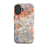 The Island Garden - Childe Hassam Phone Case Iphone 16 Plus / Matte Vibrant Floral Watercolor-style Design Orange White, Appledore Mobile