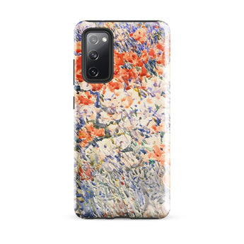 The Island Garden - Childe Hassam Phone Case Samsung Galaxy S20 Fe / Gloss Vibrant Floral Textured Impressionistic Design Orange, Appledore