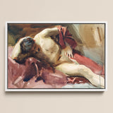 Italian Model - John Singer Sargent Art Print / Canvas, 18x12’’ / 46x31cm / White Frame, Posters Prints & Visual Artwork, Toby Leon
