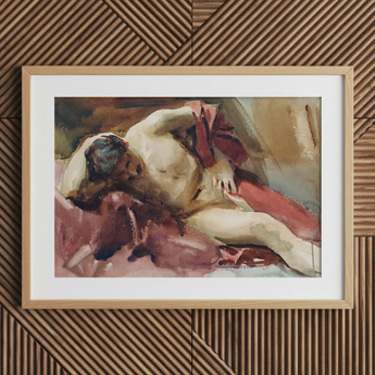 Italian Model - John Singer Sargent Art Print / Canvas, 30x20’’ / 76x51cm / Natural Frame / Matboard, Posters Prints & Visual Artwork, Toby