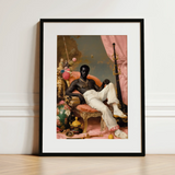 Jacques - Gay Black Sailor Dandy Art Print / Canvas, 12x16’’ / 31x41cm / Frame / Matboard, Posters Prints & Visual Artwork, Toby Leon