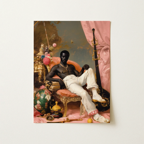Jacques - Gay Black Sailor Dandy Art Print / Canvas, 12x16’’ / 31x41cm / Unframed / no Border, Posters Prints & Visual Artwork, Toby Leon