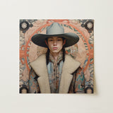 Jacy - Native American Gay Cowboy Art Print / Canvas, Dandy Gay Cowboy, Gay Native American, Native American Cowboy