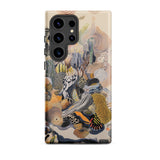 Jamboree - Surreal Desert Cacti Art Phone Case Samsung Galaxy S24 Ultra / Matte Vibrant Abstractly Illustrated Landscape, Iphone, Mobile