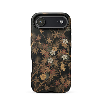 Japanese Autumn Flowers - G.a. Audsley iPhone-hoesje, 17 Air / Mat, mobiele telefoonhoesjes, Toby Leon