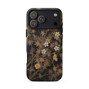 Japanese Autumn Flowers - G.a. Audsley Phone Case, Iphone 17 Pro Max / Matte, Mobile Cases, Toby Leon