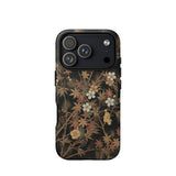 Japanese Autumn Flowers - G.a. Audsley Phone Case Iphone 17 Pro / Matte Black Floral Phone Case Three Camera Lenses Matte Japanese Autumn