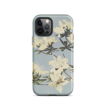 Japanese Azaleas - Ogawa Kazumasa Phone Case Iphone 12 Pro / Matte Floral Patterned Phone Case Kazumasa Ogawa Floral, Ogawa’s Masterful