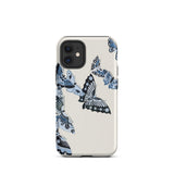 Japanese Blue Butterflies - Kamisaka Sekka Phone Case, Iphone 12 Mini / Matte, Mobile Cases, Toby Leon