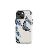 Japanese Blue Butterflies - Kamisaka Sekka Phone Case, Iphone 13 Mini / Matte, Mobile Cases, Toby Leon