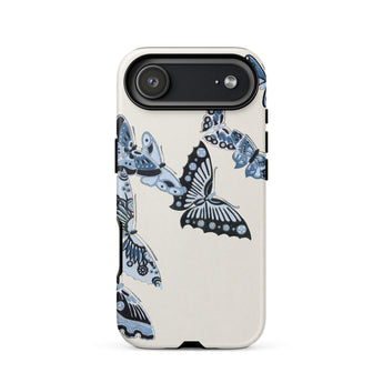 Japanese Blue Butterflies - Kamisaka Sekka Phone Case, Iphone 17 Air / Matte, Mobile Cases, Toby Leon
