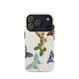 Japanese Butterflies 1 - Kamisaka Sekka Phone Case Iphone 17 Pro / Matte Iphone 12 Pro Max Case Butterfly Design White Kamisaka Sekka’s