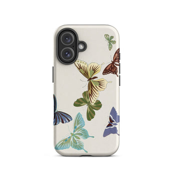 Japanese Butterflies 1 - Kamisaka Sekka Phone Case Iphone 16 / Matte Butterfly-patterned Phone Case Kamisaka Sekka’s Butterflies, Sekka