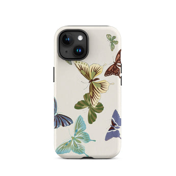 Japanese Butterflies 1 - Kamisaka Sekka Phone Case Iphone 15 / Matte Butterfly-patterned Phone Case Kamisaka Sekka’s Butterflies, Sekka