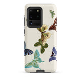 Japanese Butterflies 1 - Kamisaka Sekka Phone Case Samsung Galaxy S20 Ultra / Matte Cream-colored Phone Case Adorned Vibrant Illustrated