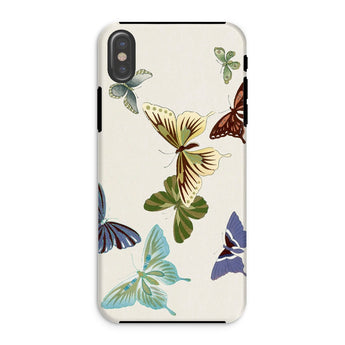 Japanese Butterflies 1 - Kamisaka Sekka Phone Case Iphone Xs / Matte Phone Case Decorated Colorful Butterfly Illustrations Kamisaka Sekka’s