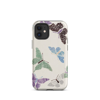 Japanese Butterflies 2 - Kamisaka Sekka Phone Case Iphone 12 Mini / Matte Butterfly-patterned Phone Case Kamisaka Sekka’s Butterflies,