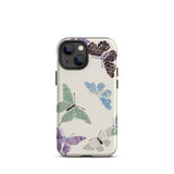Japanese Butterflies 2 - Kamisaka Sekka Phone Case Iphone 13 Mini / Matte Butterfly-patterned Phone Case Kamisaka Sekka’s Butterflies,