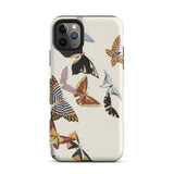 Japanese Butterflies 3 - Kamisaka Sekka Kacho-e Phone Case Iphone 11 Pro Max / Matte Butterfly-patterned, Chō Senshu, Meiji-era Japan’s
