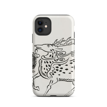 Japanse Deer - Taguchi Tomoki Edo Art iPhone-hoesje, 11 / Mat, Telefoonhoesjes, Toby Leon