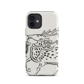 Japanse Deer - Taguchi Tomoki Edo Art iPhone-hoesje, 12 / Mat, Telefoonhoesjes, Toby Leon