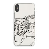 Japanse Deer - Taguchi Tomoki Edo Art iPhone-hoesje, Xs / Mat, Telefoonhoesjes, Toby Leon