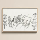 Japanese Deer - Taguchi Tomoki Fine Art Print / Canvas, 18x12’’ / 46x31cm / Natural Frame, Posters Prints & Visual Artwork, Toby Leon
