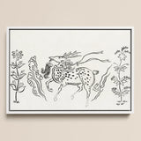 Japanese Deer - Taguchi Tomoki Fine Art Print / Canvas, 18x12’’ / 46x31cm / White Frame, Posters Prints & Visual Artwork, Toby Leon
