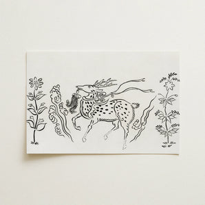 Japanese Deer - Taguchi Tomoki Fine Art Print / Canvas, 18x12’’ / 46x31cm / Unframed / no Border, Posters Prints & Visual Artwork, Toby Leon