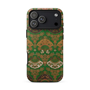 Japanese Fan Pattern - G.a. Audsley Iphone Case, Japanese Flower Fan, Secret Garden Etched, Audsley Iphone Case