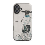 Japanese Fisherman - Kono Bairei Phone Case Phone Case Asian Art Kōno Bairei’s Masterful Woodblock Artistry, Bairei Art, Iphone Toby Leon